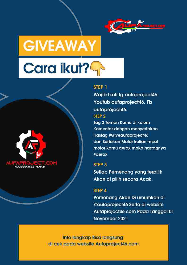 Giveaway Aufaproject