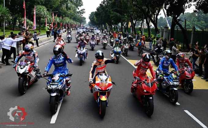 melihat tim MotoGP di Jakarta