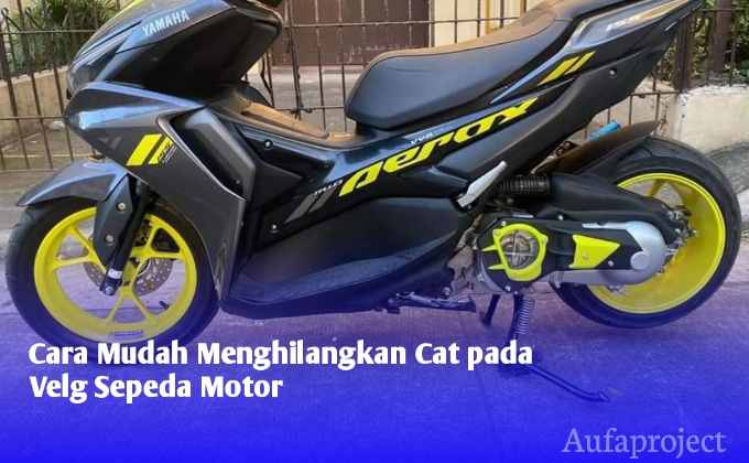 Menghilangkan Cat pada Velg Sepeda Motor