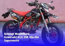 Konsep Modifikasi Kawasaki KLX 250 Ala-Ala Supermoto