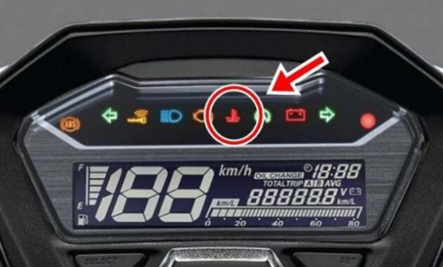 Indikator Merah Vario 125 Menyala