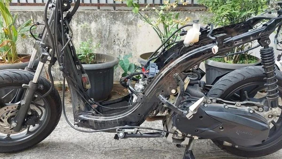 Rangka Motor Mulai Berkarat