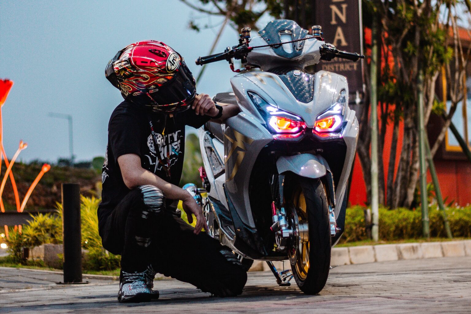 modifikasi Yamaha Aerox Alpha