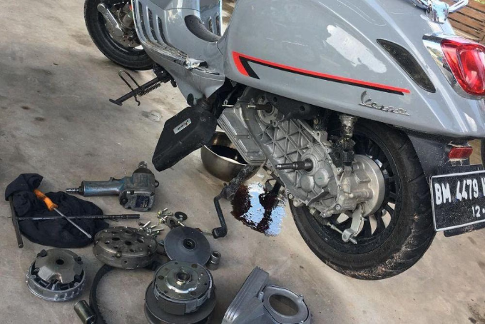 Atasi Gredek CVT Vespa Matic
