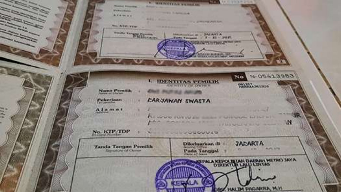 Cek Keaslian BPKB Secara Mandiri
